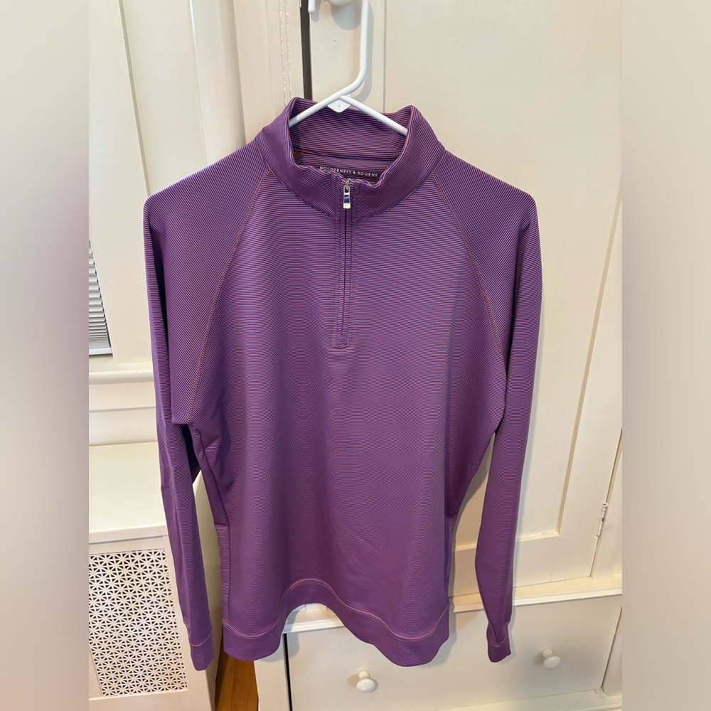 Holderness & Bourne Quarter-Zip Pullover; Size: Medium/Tailored Fit